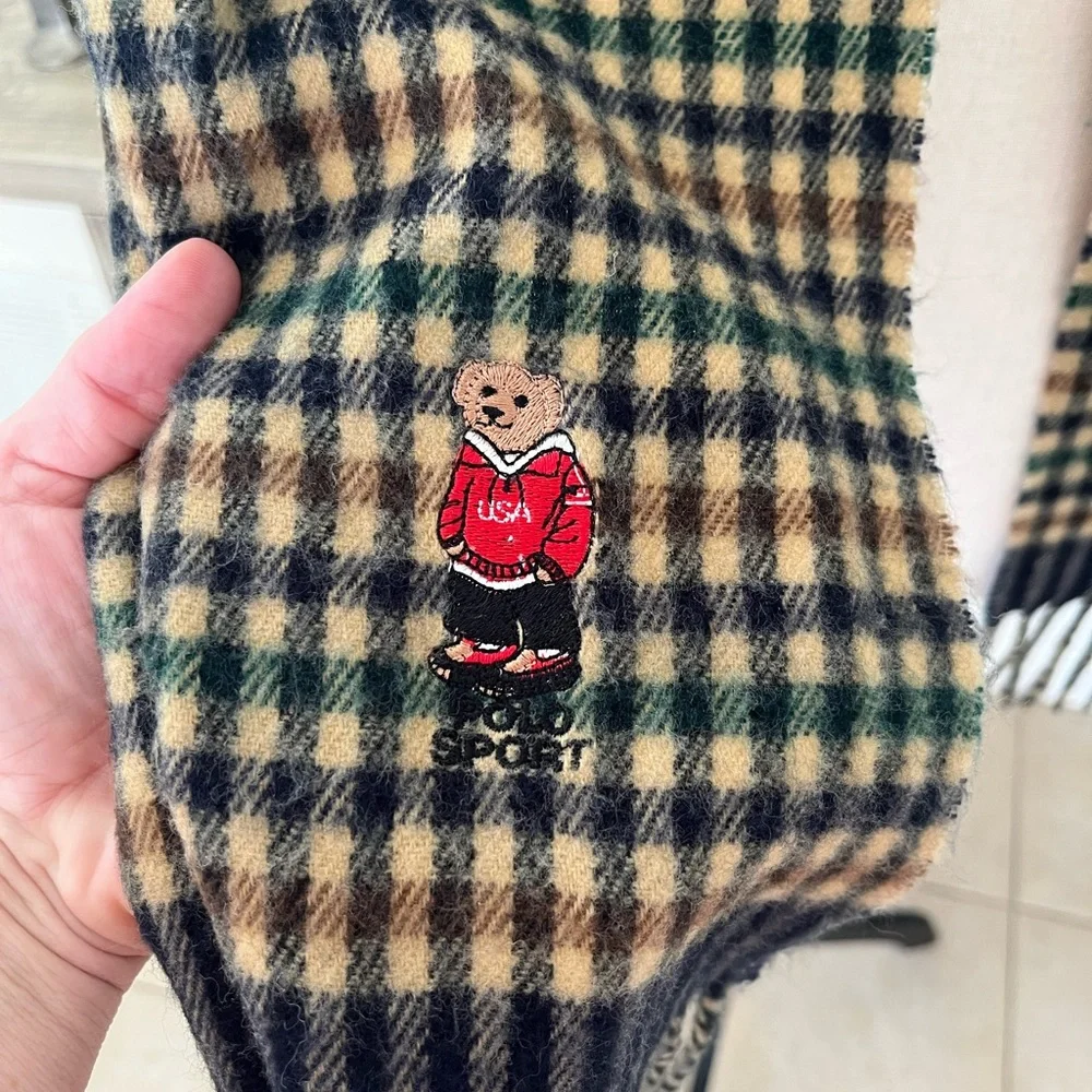 Polo Sport Bear Vintage Lambswool Scarf
